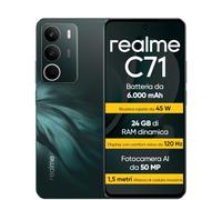 realme C71 Smartphone 8+256 GB, Batteria da 6.000 mAh, Ricarica rapida da 45 W, Display con comfort visivo da 120 Hz, Green