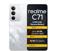realme C71 Smartphone 8+256 GB, Batteria da 6.000 mAh, Ricarica rapida da 45 W, Display con comfort visivo da 120 Hz, White