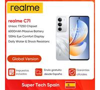 [Estreno mondiale] realme C71 Smartphone Batteria da 6300 mAh Carica 45 W Display da 6,67" 120 Hz Fotocamera da 50 MP Chipset UNISOC T7250 NFC IP64