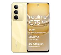 realme C75 5G Smartphone, 8+256GB, Batteria Titan da 5828 mAh, Chipset Dimensity 6300 5G, Display con Modalità comfort visivo da 120 Hz, Fotocamera AI da 50 MP, Oro