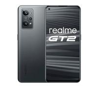Realme GT 2 5G, smartphone, Snapdragon 888 5G, AMOLED 120 Hz, OIS da 50 MP, sensore Sony IMX766, batteria da 5.000 mAh, ricarica SuperDart da 65 W, NFC, doppia SIM, BT 5.2, nero acciaio, 8+128 GB