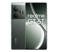 realme GT 6T 5G Smartphone 8+256GB, Chipset Snapdragon 7+ Gen 3, Super display a 6000 nit da 120Hz, Batteria massiva da 5500 mAh, Sony 50MP OIS, Razor Green(NO ADAPTER),Garantía de 3 años