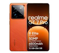 realme GT 7 Pro 5G Smartphone 12+256 GB,Processore Snapdragon® 8 Elite,Fotocamera AI Ultra-clear Snap,Ricarica SUPERVOOC da 120 W,Batteria da 6.500 mAh,IP69,Sblocco subacqueo,Orange(no adapter)