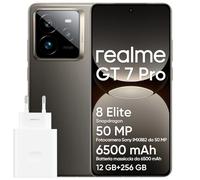 realme GT 7 Pro 5G Smartphone 12+256GB, Processore Snapdragon 8 Elite, Fotocamera AI Ultra-clear Snap, 6,78" 120Hz Display RealWorld Eco, Batteria da 6500mAh, IP69,Android 15,Grigio,Con Adattatore