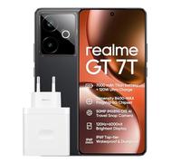 realme GT 7T smartphone 12+256 GB, Processore Dimensity 8400-MAX, Batteria Titanica da 7.000 mAh, 120 W Ultra Charge, Raffreddamento Totale a 360°, Display Pro-Esports da 6.000 nit, IP69, Black
