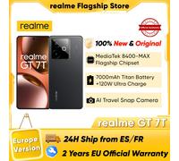 realme Gt 7T Smartphone 5g Versione globale Mediatek 8400-Max 7000Mah Titan Batteria 120W Ultra Charge 6.8'' 120Hz Display Nfc