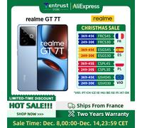 realme GT 7TSmartphone 5G 2025 Nuovo Mediatek 8400-Max 7000Mah Titan Batteria 120W Ultra Charge 6.8'' 120Hz Display Versione globale
