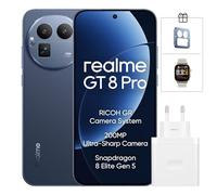 realme GT 8 Pro 5G Smartphone 16+512GB, Processor Snapdragon® 8 Elite Gen 5, Schermo da 6.79 pollici, Ricarica Rapida 120W, Batteria da 7000mAh, Fotocamera da 200MP, IP69, Refresco a 144Hz, Urban Blue