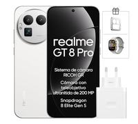 realme GT 8 Pro 5G Smartphone 16+512GB, Processor Snapdragon® 8 Elite Gen 5, Schermo da 6.79 pollici, Ricarica Rapida 120W, Batteria da 7000mAh, Fotocamera da 200MP, IP69, Refresco a 144Hz,Diary White