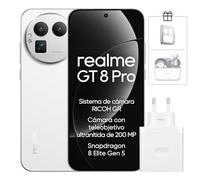 realme GT 8 Pro 5G Smartphone 16+512GB, Processor Snapdragon® 8 Elite Gen 5, Schermo da 6.79 pollici, Ricarica Rapida 120W, Batteria da 7000mAh, Fotocamera da 200MP, IP69, Refresco a 144Hz,Diary White