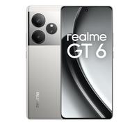 realme GT6 Smartphone 5G 16+512 GB, Snapdragon 8s Gen 3 Chipset, 6000nit Ultra Bright Display, Sony LYT-808 OIS Camera, 120W SUPERVOOC Charge, 5500mAh Massive Battery, Fluid Silver(no adapter)