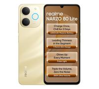 Realme NARZO 80 Lite 4G Beach Gold 4GB 64GB 6300mAh Indian Global Version Unlock
