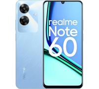 realme Note 60 - smartphone Android, Dual-SIM 4G, display LCD da 6,74 pollici a 90 Hz, 4 GB di RAM e 128 GB di ROM, batteria da 5000 mAh, fotocamera da 32 MP, blu, senza adattatore
