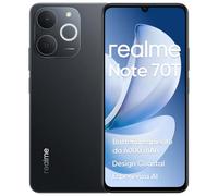 realme Note 70T 4+256GB Smartphone, Display HD da 6,75'' a 90Hz, Batteria ad Alta Capacità da 6000mAh, Protezione ArmorShell, Chipset Octa-core T7250, NEXT AI, IP54,Nero Ossidiana,Senza Caricabatterie