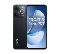 realme Note 70T Smartphone, 4+64GB, Batteria di lunga durata da 6.000 mAh, Protezione ArmorShell™, Spessore di soli 7,94 mm, Fino a 4+8 GB di RAM dinamica, NEXT AI, Caricabatterie non incluso, Nero