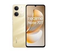 Realme Note 70T 4GB 64GB 6.74" LCD 90Hz 4G Dual SIM Batteria 6000mAh IP54 Android 15 Oro