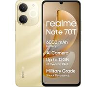 Realme Note 70T Smartphone, 4+128GB, Batteria Di Lunga Durata Da 6.000 Mah, Prot
