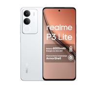 realme P3 Lite Smartphone 8+ 256GB, Bianco Nuvoloso, schermo da 6,67 pollici, display 120Hz, batteria 6000mAh, fotocamera AI da 50MP, potente chipset a otto core, protezione ArmorShell