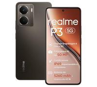 realme P3 Smartphone 5G, 8GB di RAM, 256GB di ROM, display AMOLED Esports a 120Hz da 6,67", Snapdragon®6 Gen 4, batteria da 5260mAh, sistema di raffreddamento AeroSpace, IP69,Grigio(senza adattatore)