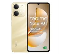 realme Note 70T 17,1 cm (6.74") Doppia SIM Android 15 4G USB tipo-C 4 GB 256 GB 6000 mAh Oro