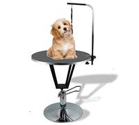 REALN Tavolo Per Toelettatura Per Cani E Gatti, Idraulico, Nero, 70 cm x 75-85 cm