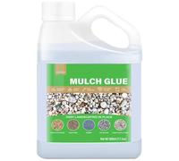 REALOKMAN Colla Epossidica a Lunga Durata for Pacciamatura, Colla for Rocce for Esterni, Legante for Ghiaia Ad Asciugatura Rapida for Rocce E Piccoli Ciottoli, for Vialetti, Cortili E Patii(500ml)