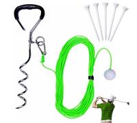 REALOKMAN Strumento di Allenamento for Il Golf for Driver E Ferri, Ausilio for L'allenamento dello Swing con Pesi for La Pratica, Esperienza Reale con La Palla da Golf con Volo a 15 Metri(Verde)