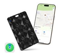 RealPlus Carta Tracker Portafoglio Ultra Sottile - Compatibile con Apple “Trova” (solo iOS), Carta GPS Tracker Portafoglio Ricaricabile per Chiavi, Valigia, Passaporto, Find My | Alternativa ad AirTag
