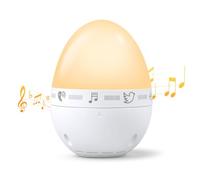 RealPlus Macchina Rumore Bianco per Neonati - 9 Suoni Rilassanti, Lucina Notturna Regolabile, Timer, Suoni Natura | Aiuto Nanna, Portatile, Ricaricabile USB-C (Regalo Genitori)