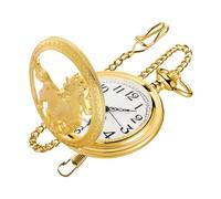 Realpoo Orologio da tasca da uomo, al quarzo, con numeri arabi, quadrante con catena, orologio da tasca per uomo, CF-nuovo39