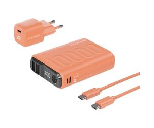 RealPower 390660 PB-10000 Power Pack Power bank 10000 mAh Li-Ion USB, USB-C® Ar