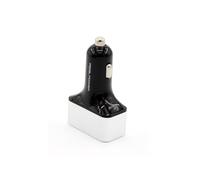 Realpower 4-Port USB Car Charger, Car Charger, 4 x USB Out, 12-24 V, for iPhone,