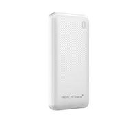 REALPOWER PB-10000 Plus, 10.000 mAh, 20 W, 2 USB-A, 1 USB-C