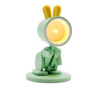 RealPower Torcia a LED Grenn rabbit con piedistallo