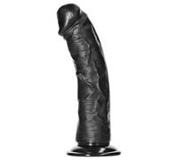 RealRock - dildo realistico con ventosa - 15,5 cm (nero)