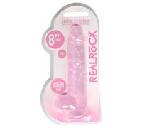 REALROCK - Dildo Realistico Trasparente Rosa (19cm)