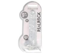 RealRock - dildo realistico trasparente (trasparente, 22 cm)