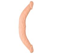 Doppio Dildo RealRock 14 - flessibile e realistico (36cm) - colore naturale