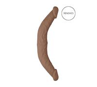 Dildo Doppio RealRock 14 - flessibile e realistico (36cm) - color carne scuro