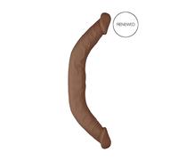 Doppio Dildo RealRock 18 - Lunghezza 46cm - Colorazione Naturale Scura