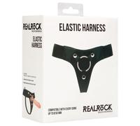 Imbracatura Universale Elastica REALROCK per Dildo con Strap-On (Nera)