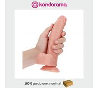 Fallo maxi con ventosa testicoli pene finto XXL realistico dildo vaginale anale