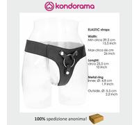 Realrock mutandina elastica per fallo indossabile da strap on con anello harness