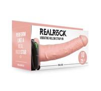 Vibratore cavo realistico vaginale anale fallo vibrante pene finto indossabile
