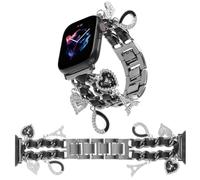 REALSIGN Elegante braccialetto compatibile con Apple Watch da 38 mm, 40 mm, 41 mm, 42 mm, 44 mm, 45 mm, 49 mm, 46 mm, cinturino di ricambio con ciondoli unici per iWatch Series 10, 9, 8, 7, 6, 5