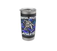 Realtà Virtuale Atleta Scheletro VR Gamer Divertente Sport Umorismo Bicchiere termico in acciaio inox doppia parete