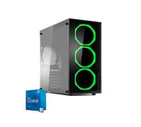 REALTECHNOLOGY Pc Desktop Gaming i7-11700 4.9ghz,Gtx 1650 4Gb,Ram Ddr4 16Gb 3200Mhz,Ssd M2 Nvme 1Tb,Wifi,Led Green,Windows 11Pro,Pc fisso Computer assemblato