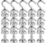 Realth 20 ganci magnetici magnetici al neodimio da 15 mm, adatti per cucine, magazzini, luoghi di lavoro, garage e uffici (MC711)