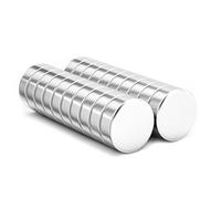 Realth Magneti a disco diametro 12 mm x 3 mm al neodimio piccolo magnete rotondo magnetico per ufficio scienza progetti fai da te costruzione insegnamento e artigianato confezione da 20 pezzi (MC1220)