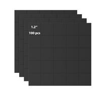 Realth Calamite Quadrate Autoadesive 30mm x 30mm, 100 Pcs | Forte Viscosità, Senza Lasciare Tracce, per Stacca e Incolla con Supporto Adesivo Per il Fai da te del Frigorifero da Cucina